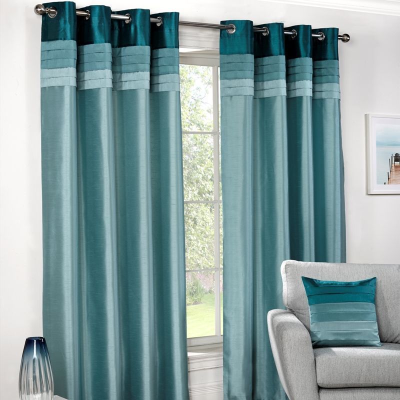 Seattle Curtains (66" Width x 72" Drop) - Teal